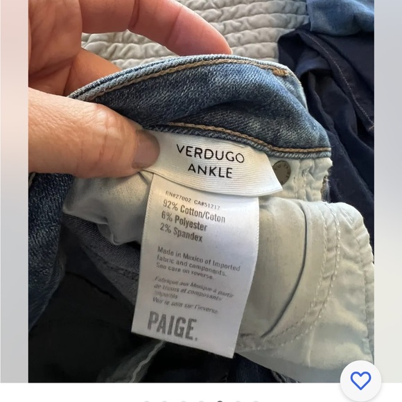 Paige Verdugo Distressed Ankle Skinny Jeans 29 EUC - Picture 4 of 5